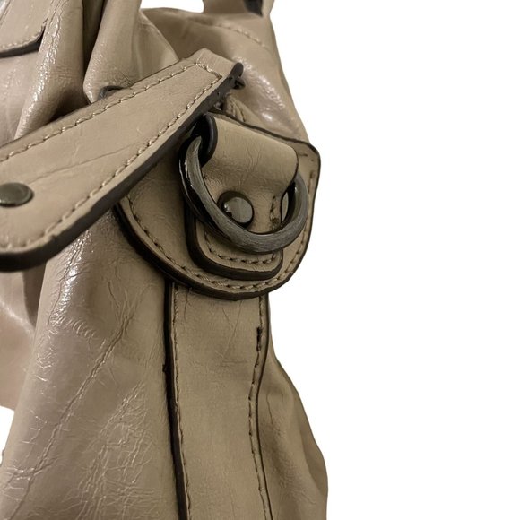 STYLE & CO Gray Beige Studded Synthetic Double Strap Zip Closure Pocket Pouches - Picture 8 of 13